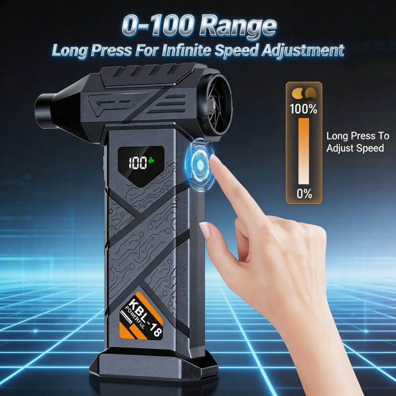 Brand New High Power Fan, High Speed Brushless Motor, Type-C Charging Port, Built-in 6000mAh High Performance Battery, 9000000RPM, 5 Speed Levels, 3 Air Nozzles, Auto Supplies / Car Care / Tools & Equipment / Dryer/