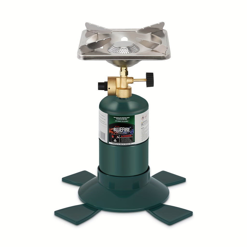 Camping Propane Stove, Portable Camping Stove, Backpacking Propane Stove, 10000 BTU Single Burner Propane Stove for Outdoor Cooking, Uses 16 oz Propane Cylinder as Fuel (Fuel Not Included)