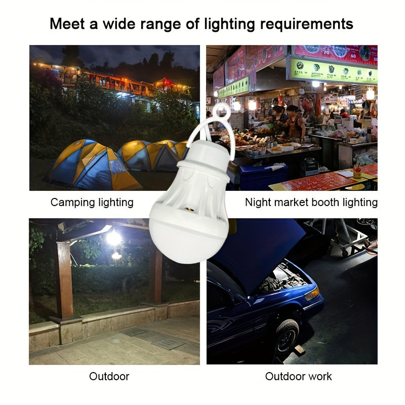 94.49-inch USB powered LED bulb with switch, portable camping light mini bulb lamp, suitable for outdoor fishing lighting, battery not included