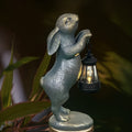 Rabbit Holding Lantern Solar Light