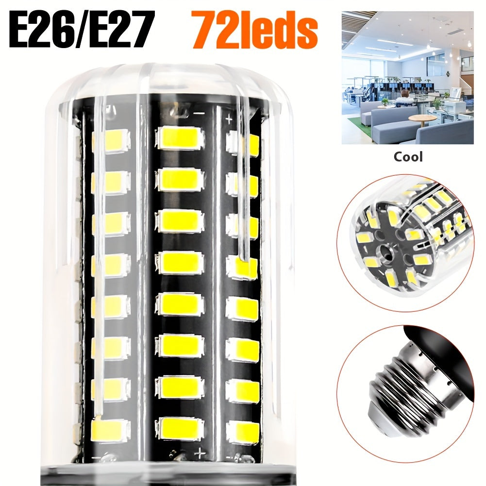 LED corn bulb E14 small screw base spotlight AC85-265V ceiling chandelier built-in bulb E27/E26 universal indoor bright eye-protection flicker-free candle light B22 home use 220V bedroom living room office study downlight 110V bathroom