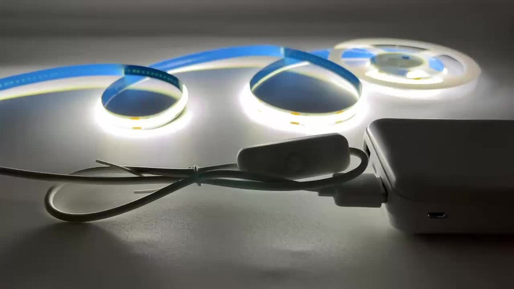 LED燈條 暖光含開關 – 5V USB供電 高亮度柔和燈光，適用於梳妝台鏡子、電視背光、裝飾、居家氛圍和派對活動