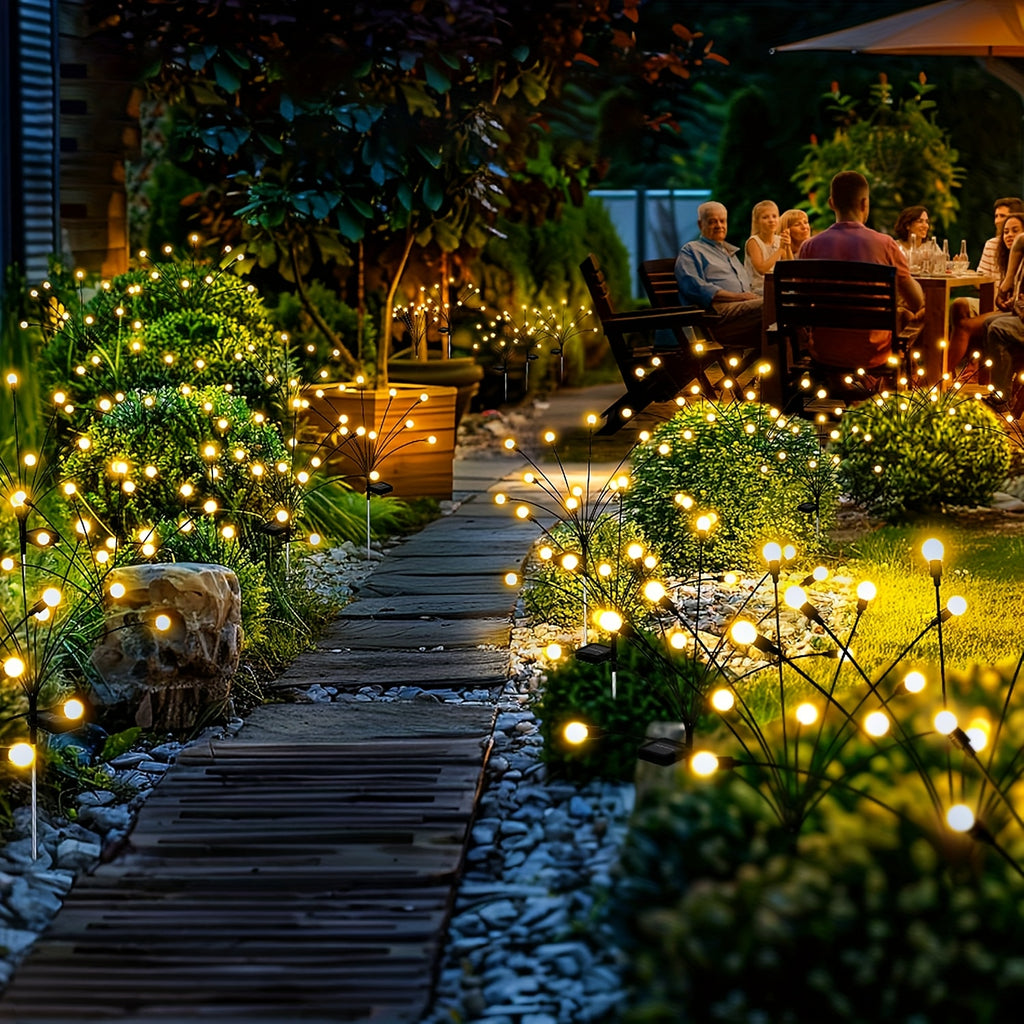 40/20/10 LED Solar Firefly Light Outdoor Solar Lighting LED Garden Decoration 8 Modes Adjustable Cafe Decoration Park Decoration Commercial Lighting Landscape Lawn Path Decoration Light Up Your Garden Halloween Decoration