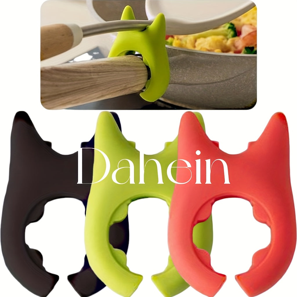 One Silicone Spatula Holder – Heat-Resistant Pot Clip & Ladle Rest, Flexible Kitchen Cooking Spoon & Pot Clip Rest – Not for Food Contact