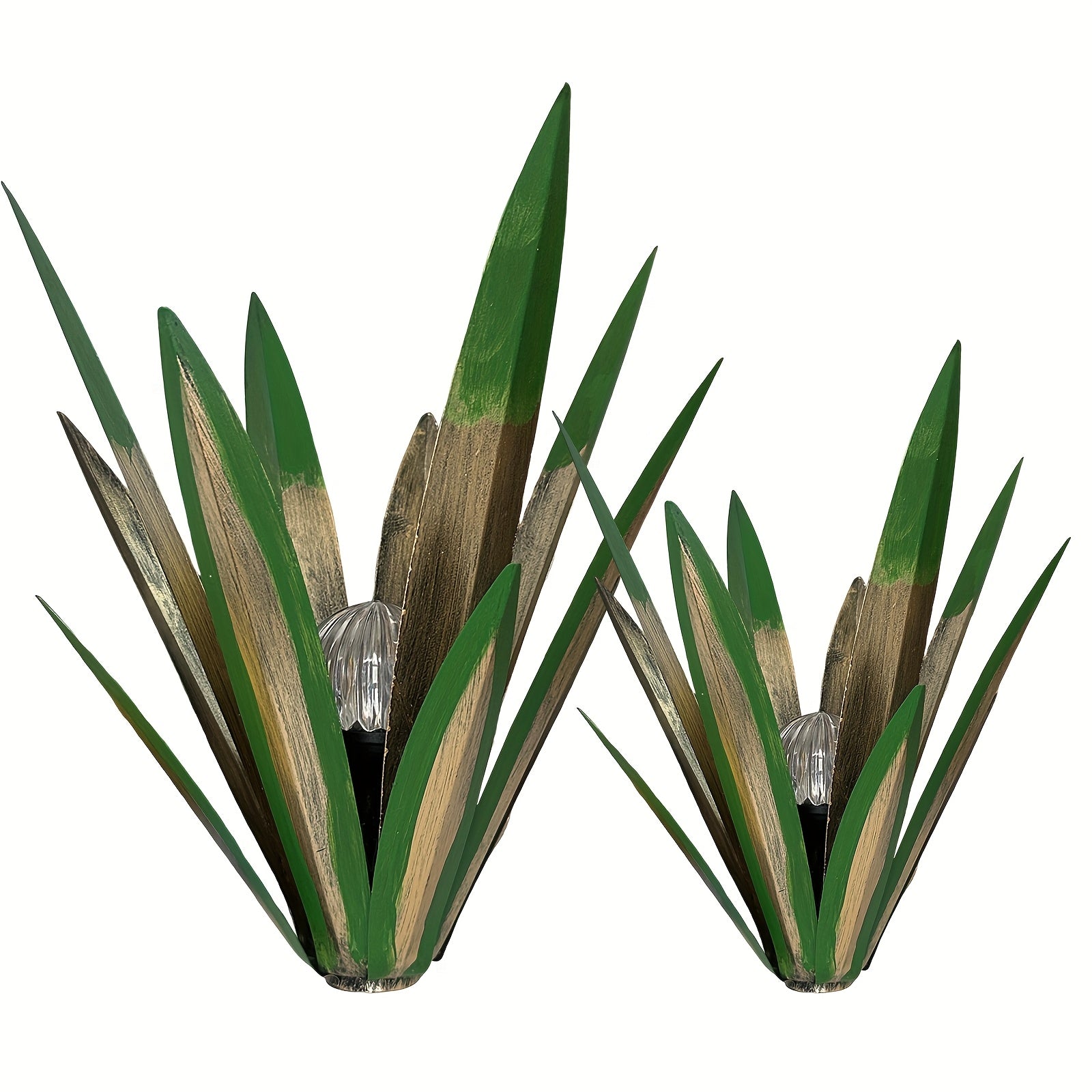 Outdoor Metal Fairy Grass Solar Light Set, 2-Piece, Suitable for Plants and Home Decoration, Perfect for Courtyard and Autumn Outdoor Decoration, Includes One Large Light and One Small Light, Suitable for Lawn Decoration