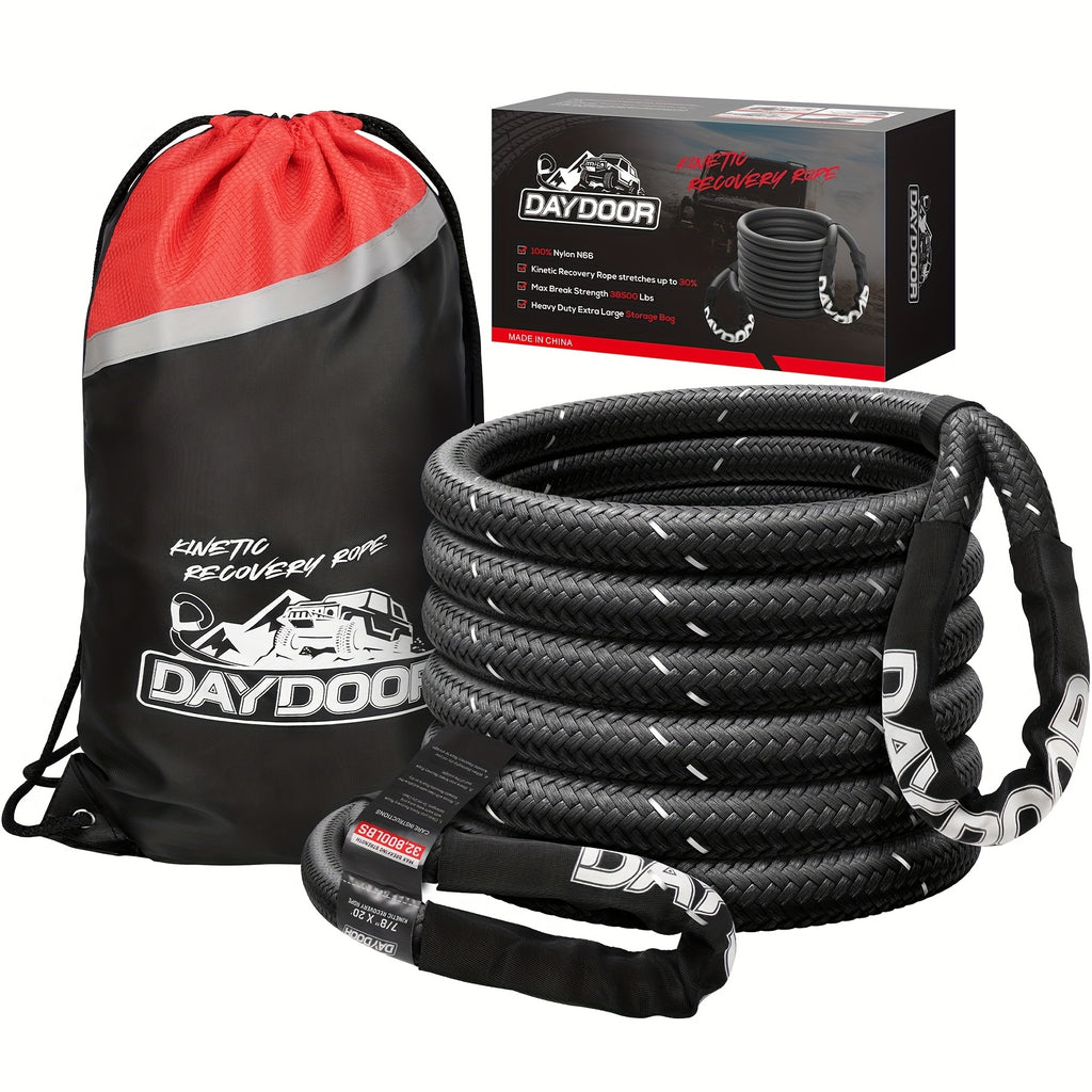 Kinetic Recovery Rope, Recovery Rope, Extreme Durable 30% Elastic Pull Rope