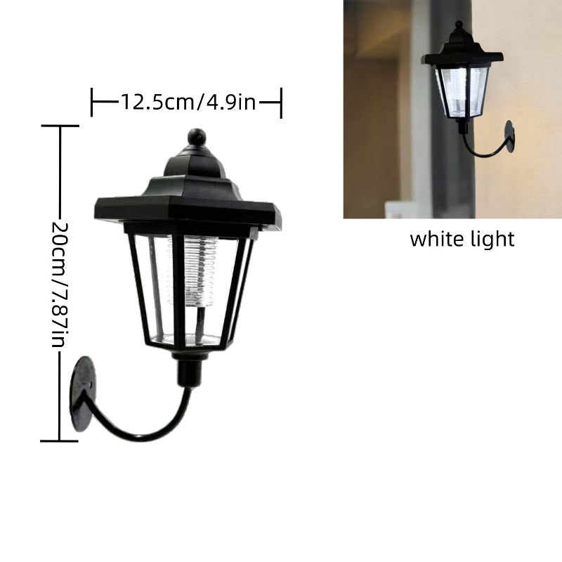 2-Piece Hexagonal Solar Light Outdoor LED Solar Wall Light LED Wall Light Vintage Lantern Garden Christmas Garden Decoration Outdoor Solar Street Light