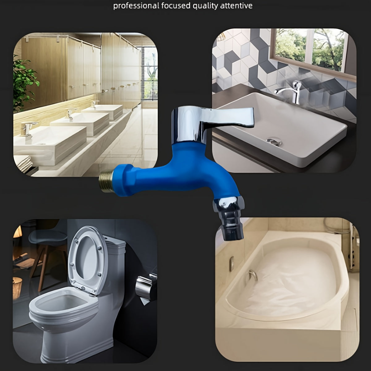 1pc Plastic Washing Machine Faucet - Wall Mount, Single Cold Water, Kitchen & Bathroom Connector, Outdoor Frost-Proof Tap with Diverter