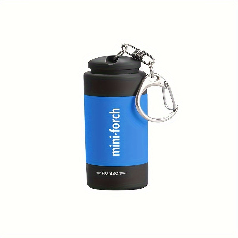 USB rechargeable portable flashlight keychain mini powerful light, camping ultra-bright lamp, outdoor equipment, IP44 protection rating