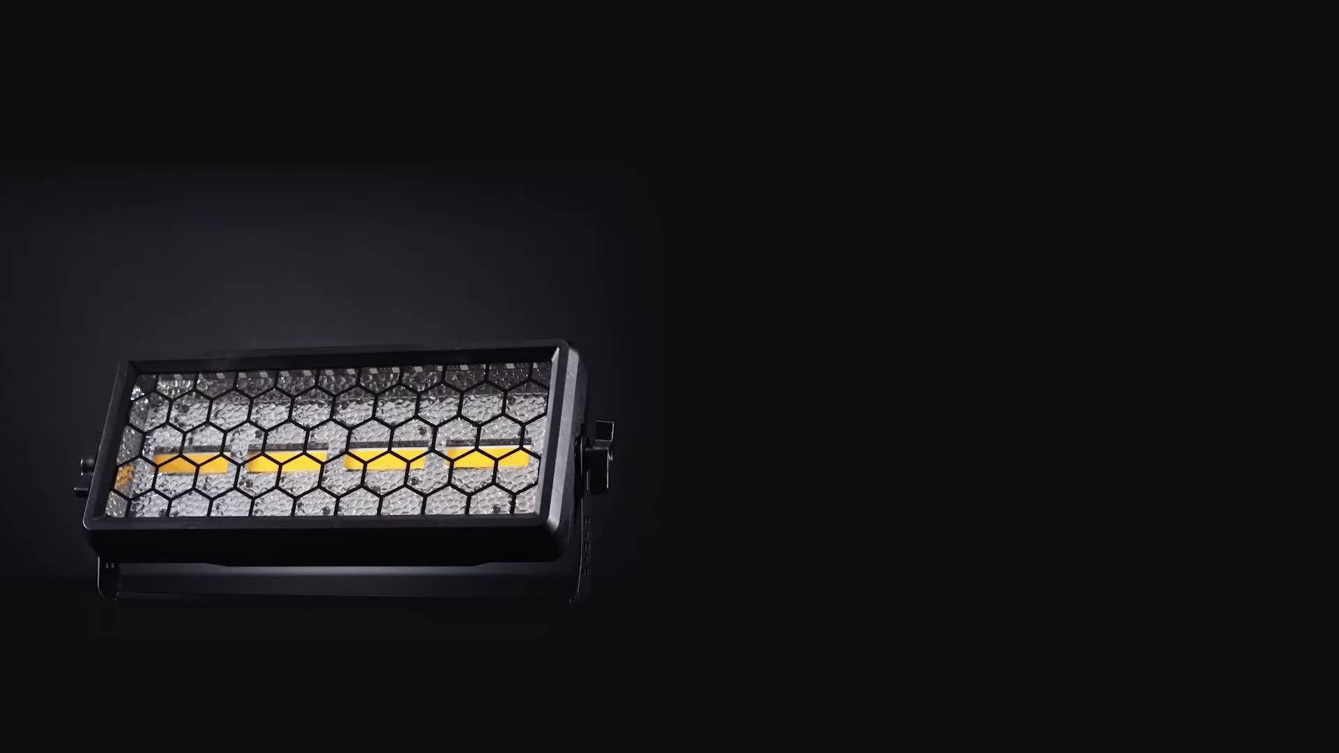 150W RGB LED Stage Light Bar, Supports DMX and Sound-Active Function – Retro Wall Washer Follow Spot Light, Suitable for DJ, Theater, Wedding, Concert Scenes, Linear Dimming Function, Supports XLR/RDM Interface
