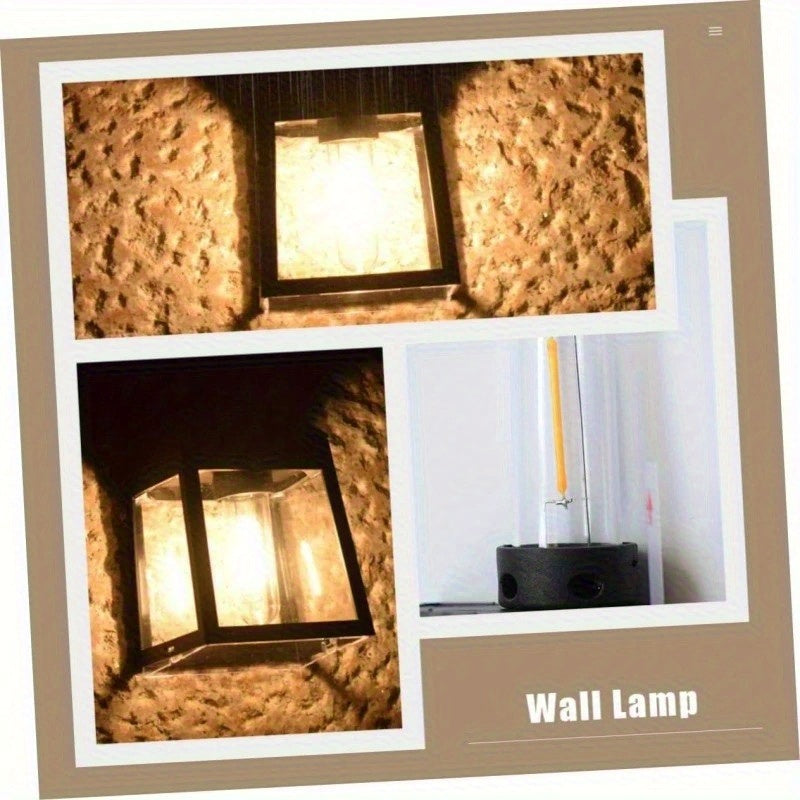 2/4 Pack Solar Exterior Wall Light with Motion Sensor, Solar Courtyard Light, Outdoor Wall Light, Light Control Solar Light, Perfect for Courtyard, Outdoor, Porch, Driveway, Deck, Party & Holiday Decorative Lighting