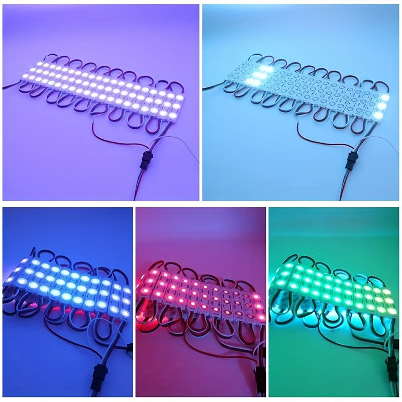 5050 RGBW LED light strip - WS2811 programmable color-changing strip, with button control, 12V commercial/home use suitable for TV backlight, holiday decoration and luminous text display