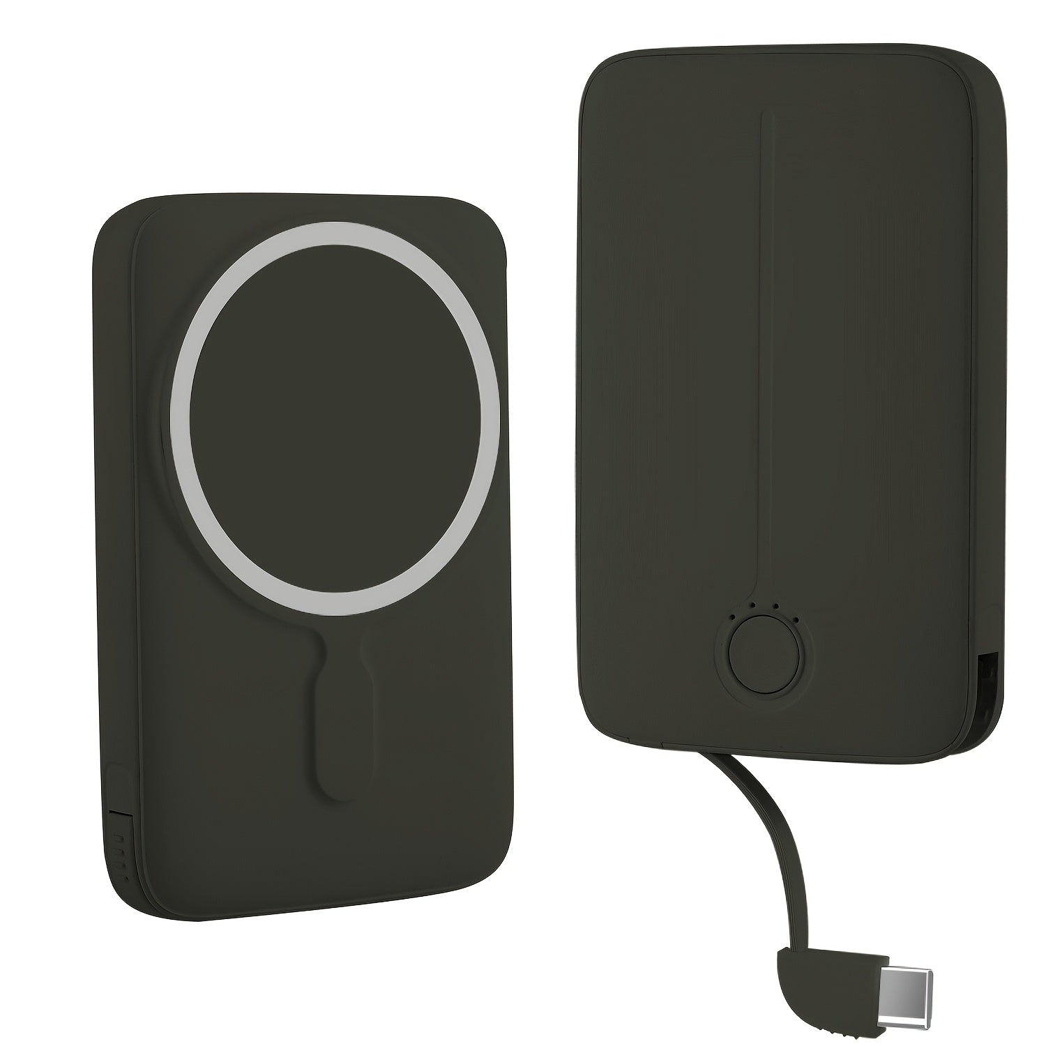 Sleek 5000mAh Magnetic Power Bank with USB-C & Compatibility - 20W Fast Charging, Portable Battery Pack for iPhone 15/15 Plus/15 Pro/15 Pro Max, for iPhone 14/13/12 Series - Durable Polymer Lithium Battery, Fast Charging Support|Compact Charger|Magnetic A