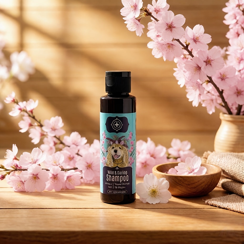 宠物沐浴露 100ml 200ml 宠物通用沐浴露 猫狗通用 宠物洗发水 温和洗净 舒缓护理 滋养毛发 长效保湿 持续留香 安全配方花香爱宠系列
