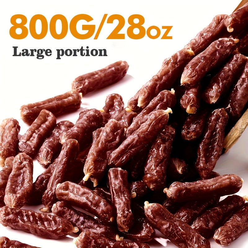 Mora Pets 狗狗適用 200/400g 軟質咀嚼鴨肉香腸 | 新鮮肉、高蛋白、適合小型、中型和大型犬的完美正向獎勵訓練零食