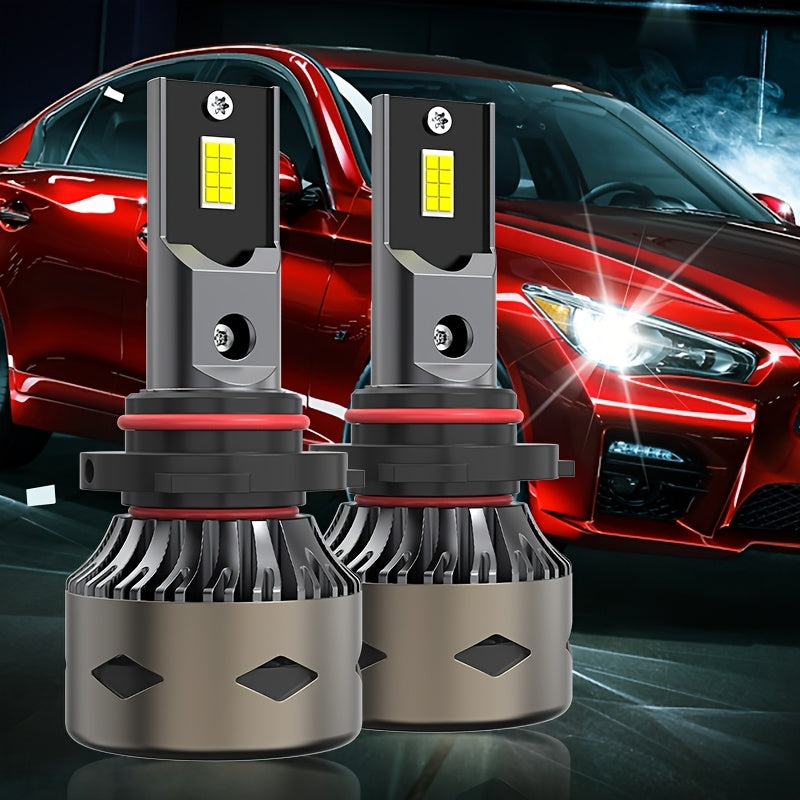 2-Pack H11 Car Headlights H4 High Power 9005 HB3, 3570 CSP Chip, 9006 HB4 LED Car Headlights, H8 H9 with High/Low Beam Function, Plug-and-Play CANBUS Interface, H11 Super Bright 6500K Car Light, No Battery Included - Model D186