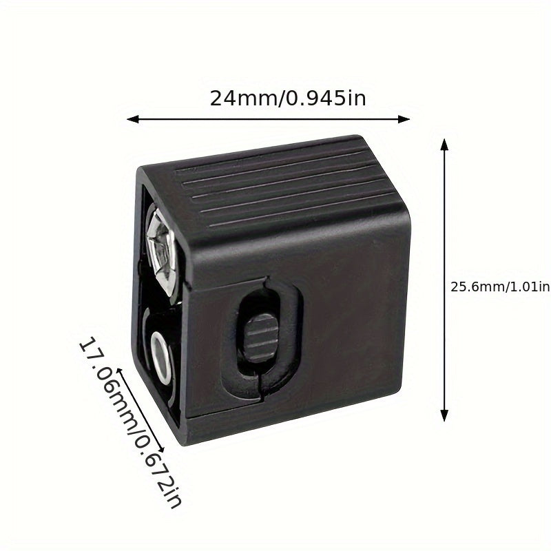 9V Flashlight, 9V Mini LED Keychain Light, 6F22 Battery, High-Power COB Light Flashlight