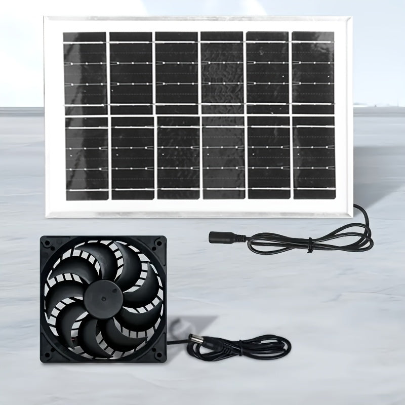 Greenhouse Plastic Film > Greenhouse Accessories > Greenhouse Ventilation Equipment, Solar Fan, Solar Exhaust Fan / Greenhouse Solar Fan / Solar Fan for Attic, Shed, Barn, Chicken Coop, Dog Kennel