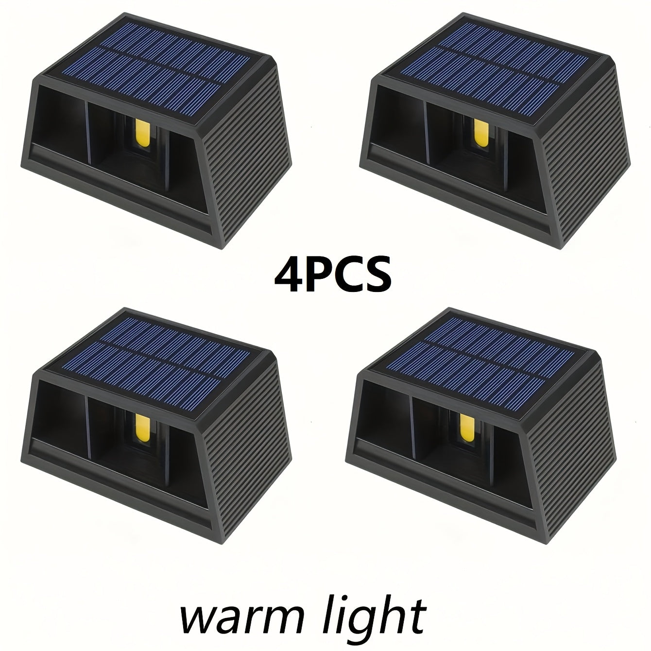 Solar Outdoor Wall Light, Automatically Turns On at Dusk, Wide Angle Outdoor Lighting, Suitable for Garden, Patio, Driveway, Walkway – Modern Solar Wall Light