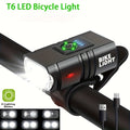 New LED Bike Light 1000LM, USB Rechargeable Power Display Headlight, Mountain Bike Front Flashlight, Cycling Equipment