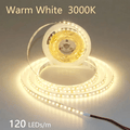 LQHZMYY 12V/24V LED燈條，3000K-6500K LED燈帶，櫥櫃下照明，樓梯，走廊，陽台，婚禮裝飾，室內樓梯照明，可裁剪且易於安裝