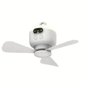 8000mAh Large Capacity USB Rechargeable Mini Ceiling Fan, Camping Fan with Night Light, 3 Speed Levels, Outdoor Portable Hanging Tent Fan, 12H Long Battery Life High Wind Power, Ideal for Camping and Fishing