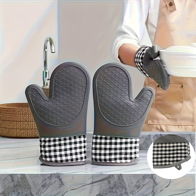 1 or 2 Pack Non-Slip Silicone Kitchen Gloves – Hand Wash Only