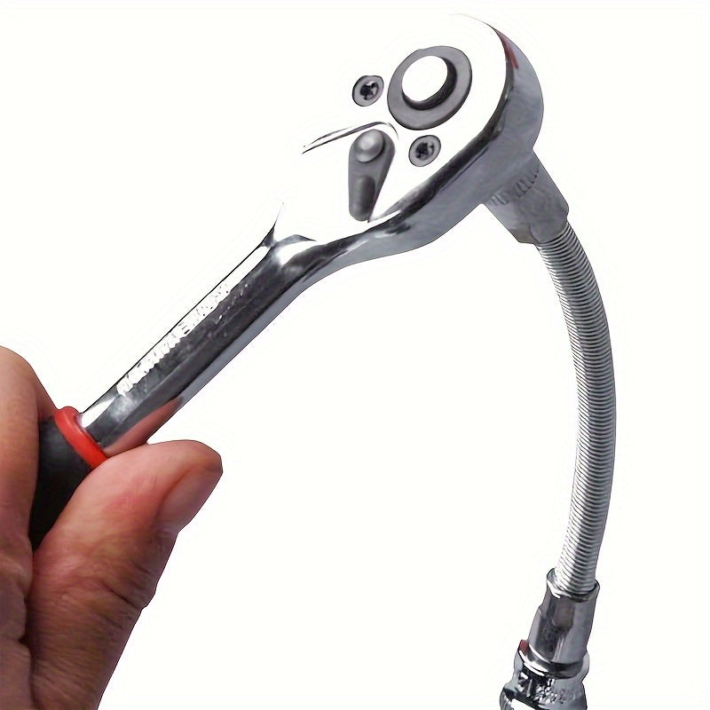 1pc, Chrome Vanadium Steel Extension Bar with 1/4-Inch Drive - High Torque, Flexible, and Rust-Resistant for Auto Repair