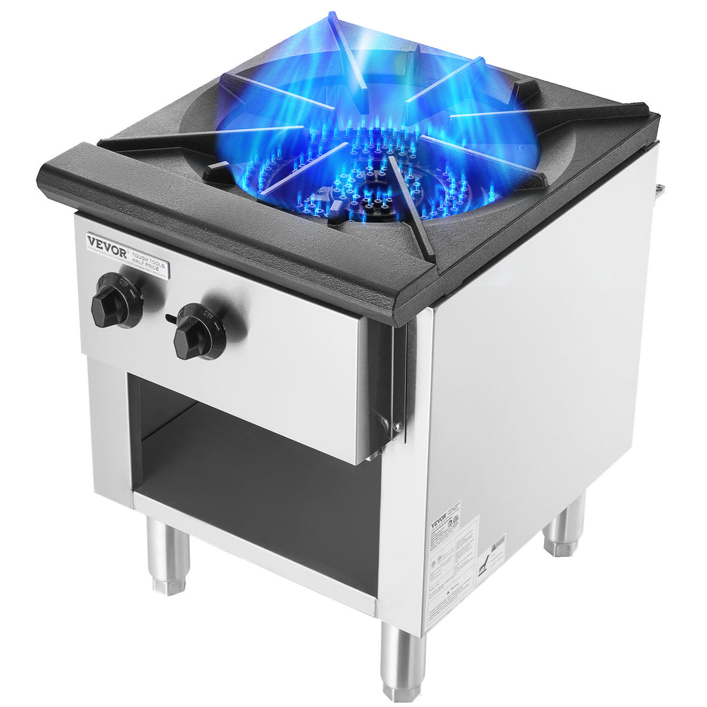 VEVOR Commercial Gas Stove, 1/4 Burner Countertop Cooking Hot Plate, Kitchen