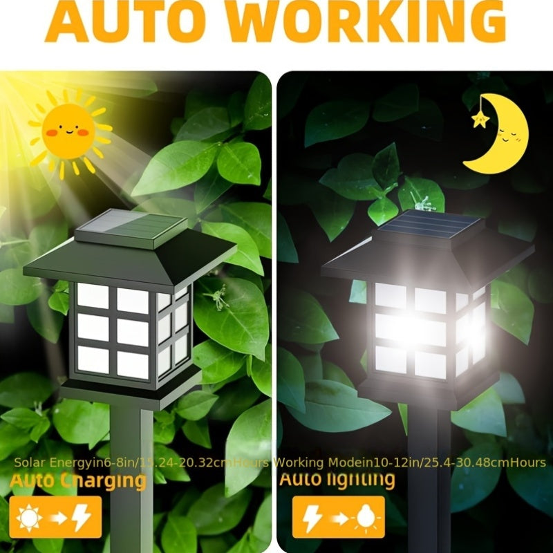 24/12/6 Pack LED High Quality Solar Lights, Suitable for Outdoor, Christmas Decoration, Illuminating Your Garden, Landscape, Pathway, Yard, Patio and Driveway Lighting (White/Warm/Color Light)