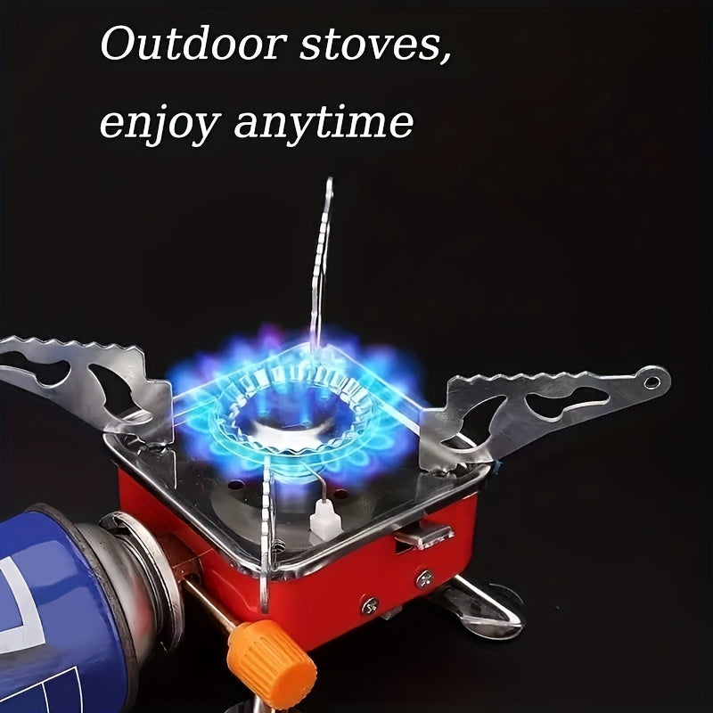 Portable Windproof Camping Stove – Stainless Steel, Foldable Design, Ideal for Outdoor Adventure, Hiking and Picnic