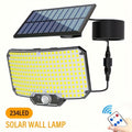 1-Piece 234 LED Split Solar Light, Outdoor Solar Wall Light, Human Shape Detection Lighting, Adjustable Modes and Angle, Motion and Light Detection, Street Light, Suitable for Garden, Path, Entrance, Roof, Patio and Emergency Lighting