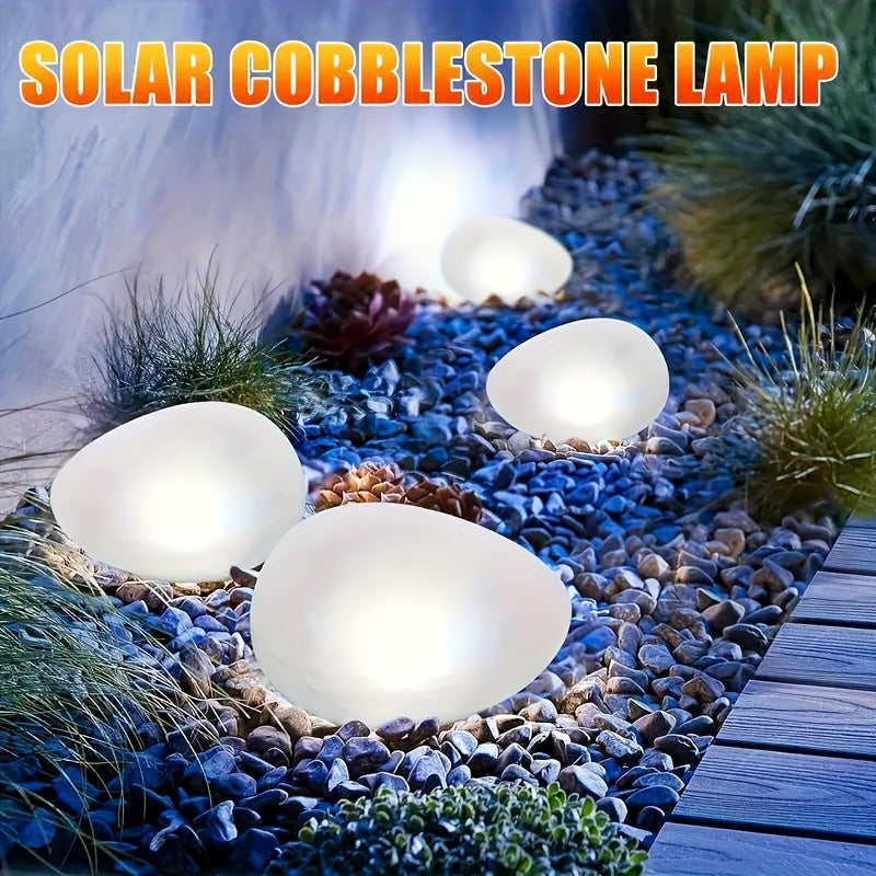 New Solar Salt Rock Light Set (4/6-Piece), Designed for Outdoor Use as Decorative Landscape Lighting. Perfect for Garden, Patio, Pool, Wedding, Dinner and Holiday Decoration, with Cool White Light.