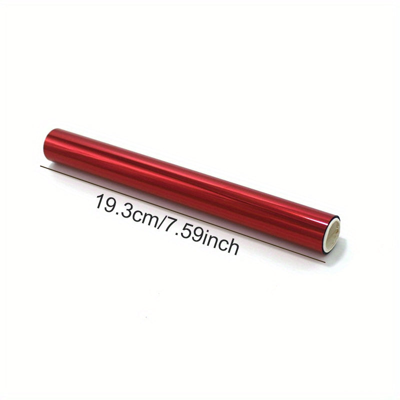 19.3厘米x5米 彩色碳粉反应箔 适用于激光打印机和覆膜机的全息热转印工艺箔 用于卡片手工制作