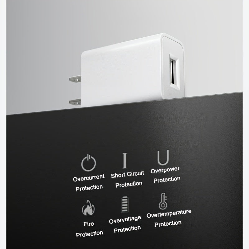 1-Pack, High-Quality 5V 2A Phone Charger Head, 10W Mobile Charger, USB Wall Charger for Smartphones, Smartwatches, E-Readers, MP3 Players, Universal Charger for Small Appliances, Compact Travel Charger Plug, Compatible with iPhone Charging Adapter