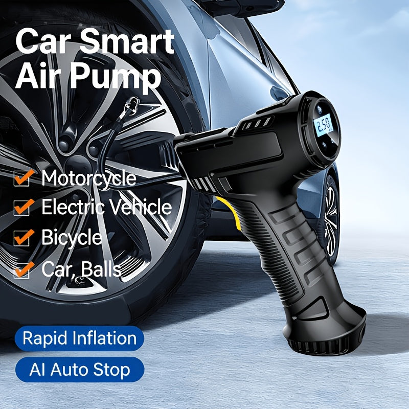 Digital Tire Pressure Gauge, 250 PSI (Heavy Duty with Quick Connect Coupler), 0.1 Display Resolution, Air Compressor Accessory, Tire Pressure Gauge, Car Accessory, Suitable for Cars, SUVs, Buses, Trucks, Bicycles and Motorcycles