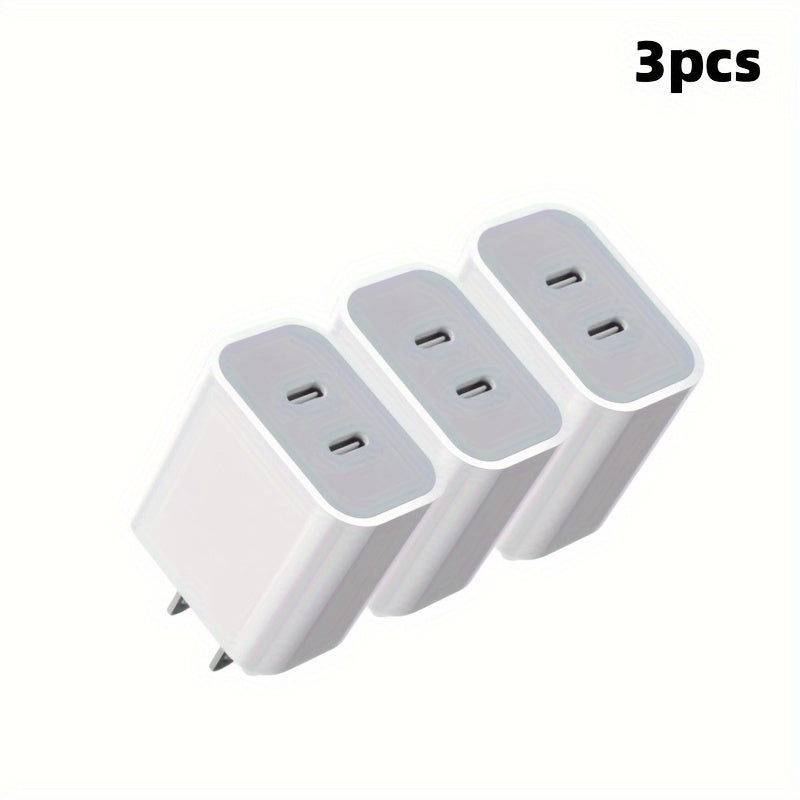 USB C Charger Block for iPhone Charger Block Charging Blocks 3-Pack for iPhone 15/15 Plus/15 Pro Max/iPhone 14/14 Pro Max/13 Pro/12 Pro Max/iPad, Samsung