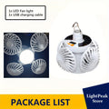 1Pc Solar & USB Rechargeable Tent Light, Portable LED Fan Light, 3 Modes Outdoor Camping Lantern, Emergency Work Light with Hook, Power Indicator, Foldable Emergency Flashlight, Ideal for Fishing, Hiking, BBQ and Outdoor Lighting