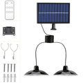 Solar Pendant Light Commercial Lighting Commercial Street and Area Lighting, Commercial Patio Light, Garage Light, Switch Control, White Light, with Installation Hardware, Perfect for Barns, Storage Rooms, Courtyards, Corridors, Gardens