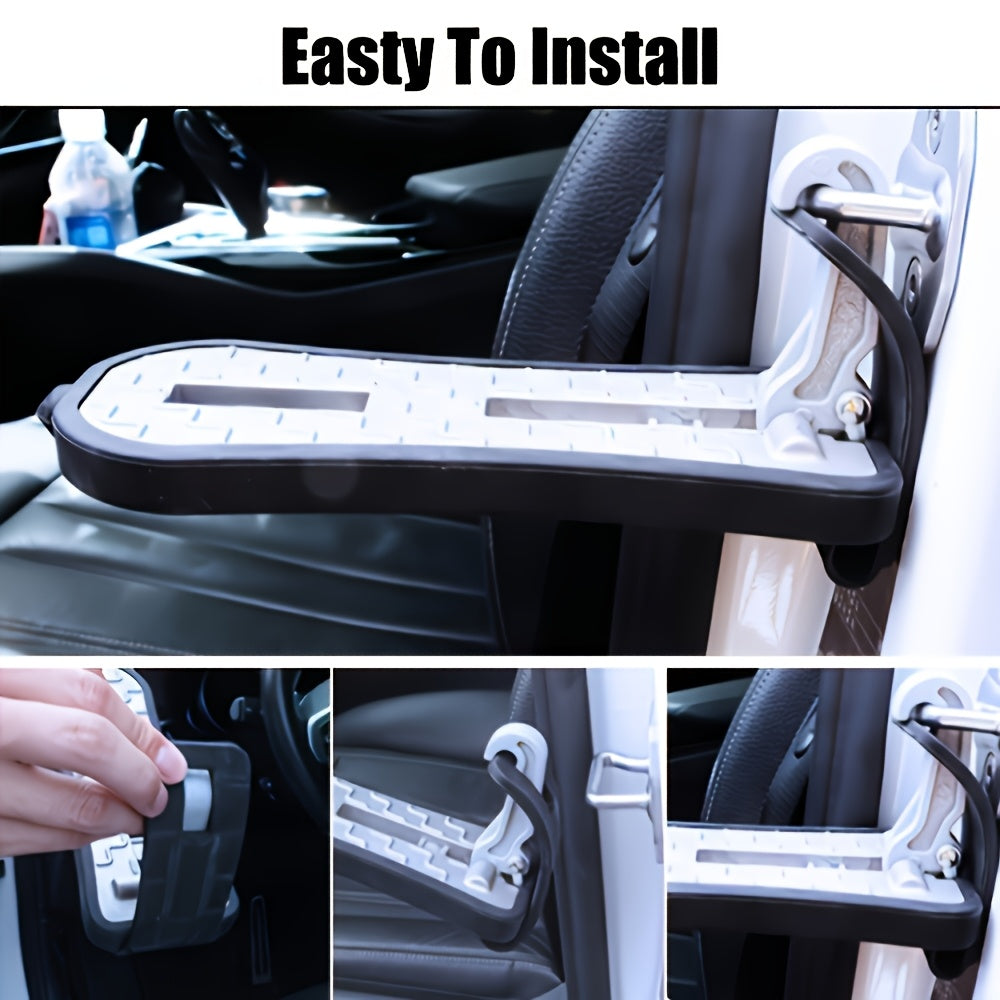 One Foldable Roof Access Step with Window Breaker & Safety Hammer – Easy Roof Access. Universal Fit for Most Cars, SUVs & Trucks. Portable & Durable Design for Emergency Escape & Daily Use