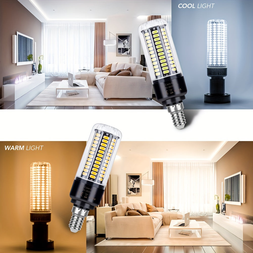 LED corn bulb E14 small screw base spotlight AC85-265V ceiling chandelier built-in bulb E27/E26 universal indoor bright eye-protection flicker-free candle light B22 home use 220V bedroom living room office study downlight 110V bathroom