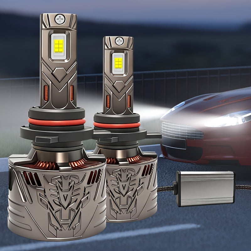 2-Pack, H11 Car LED Headlights, 59400 Lumens, 380W High Power, 12V/24V, 6500K White Light, 3570 CSP Chip, Compatible with Multiple Car Models, Easy to Install, No Battery Needed, Plug-and-Play, with Powerful Cooling Fan