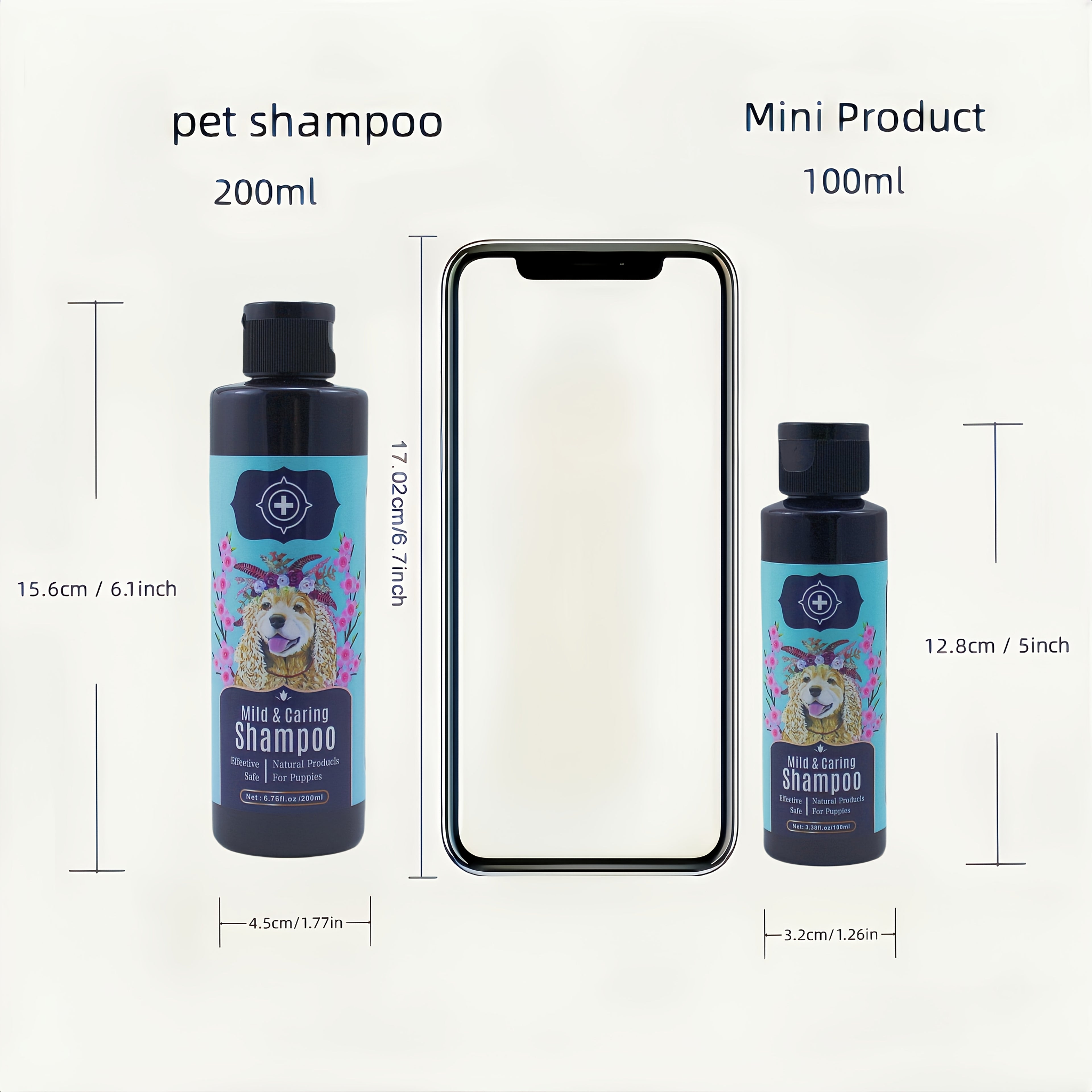 宠物沐浴露 100ml 200ml 宠物通用沐浴露 猫狗通用 宠物洗发水 温和洗净 舒缓护理 滋养毛发 长效保湿 持续留香 安全配方花香爱宠系列