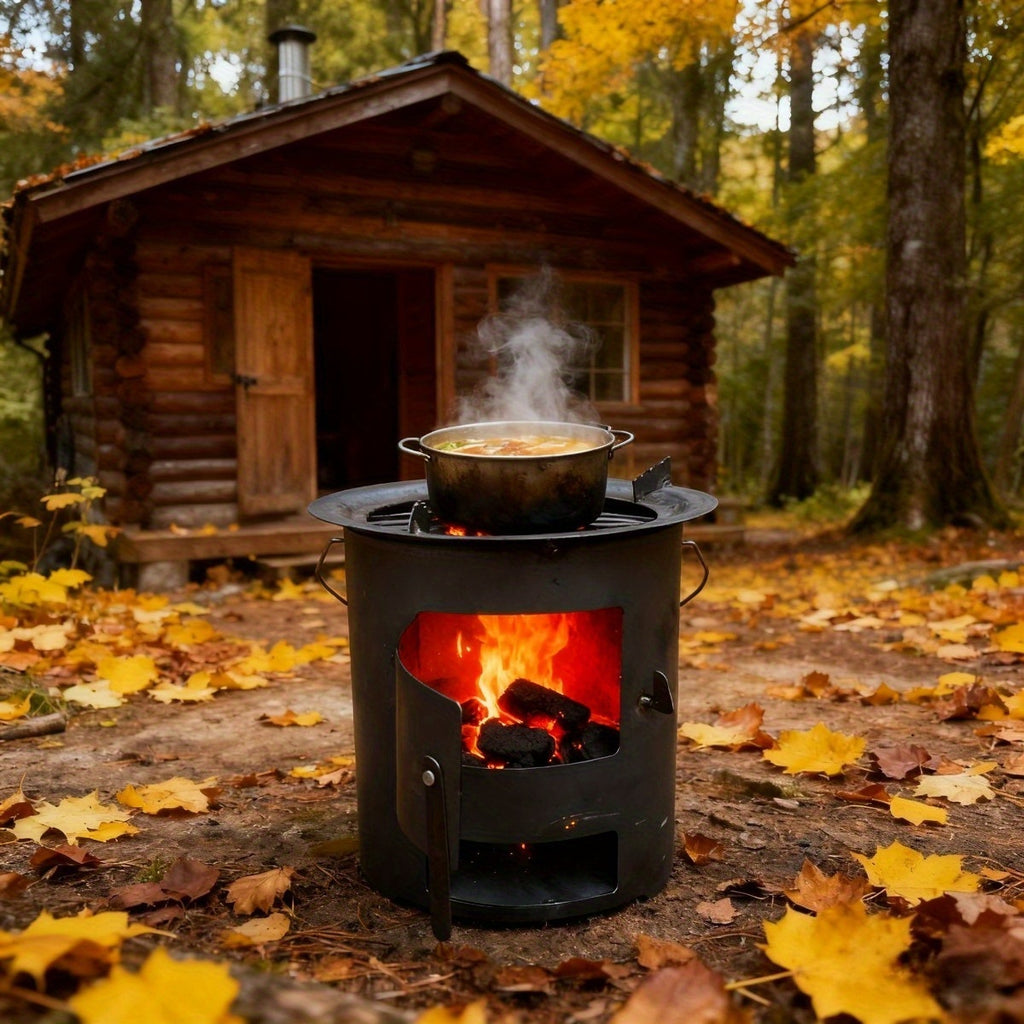 Outdoor Grill, Fire Pit, Patio BBQ Heating Stove, Outdoor Leisure Camping Stove, Charcoal Grill, Hiking BBQ Stove