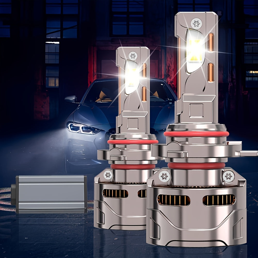 2-Pack H11 Car LED Light Bulbs, LED Headlights, 57260 Lumens, Canbus Error-Free, 360° Beam Angle, H1, H4, H7, H11, CSP Chip, Aluminum Housing, HB3/9005, HB4/9006, HIR2/9012, Easy to Install, 12V/24V, Compatible with 99% of Cars - B71