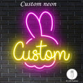 12-20 inch neon sign - personalized text, USB-LED adjustable brightness and color, wall-mounted tube design, suitable for home, bar, party decoration - birthday/wedding/anniversary gift