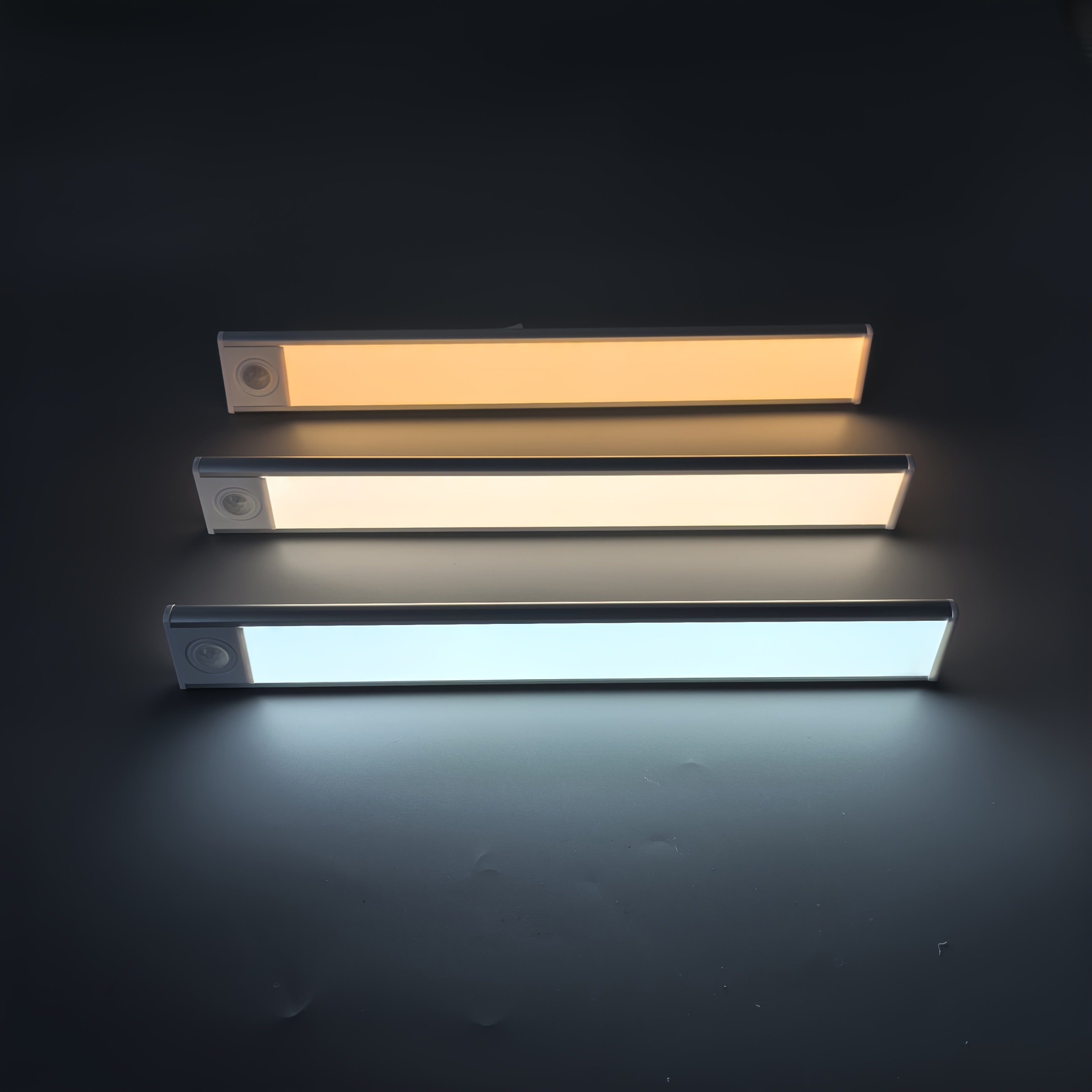 3 Pack Aiwellkay 舞台照明灯 超薄铝合金款 LED灯条 3色光可调 运动感应 USB充电式无线磁吸 亮度可调 乐器架灯