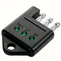 4-Pin Trailer Light Circuit Tester – Durable ABS Connector for Easy Electrical Testing, 4-Way Trailer Wiring Tester, Auto Accessory, Electrical Testing | Rugged ABS Connector | Metal Contacts