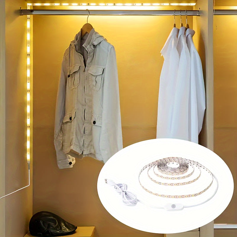 5V USB LED 灯条，暖白 LED 灯条，灵活 USB 灯，适用于电视背光、卧室、橱柜、厨房、DIY 照明音乐