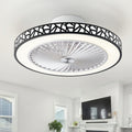 19-Inch Low Profile Flush Mount Ceiling Fan Light Fixture, with Light, 6 Speeds and 41W LED Bulb, Reversible Use, Suitable for Bedroom, Room and Living Room, Includes Remote Control